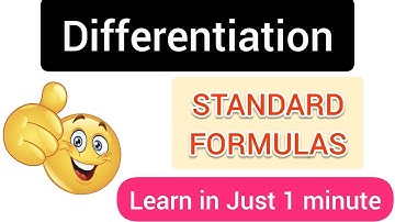 Differentiation formulas for class 11 & 12 | board exams | simplified