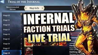 Infernal Faction Trials LIVE STREAM Stage 13 thru 18 - MY ACCOUNT | Watcher of Realms