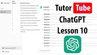 ChatGPT - Lesson 10 - Get formatting with HTML Codes