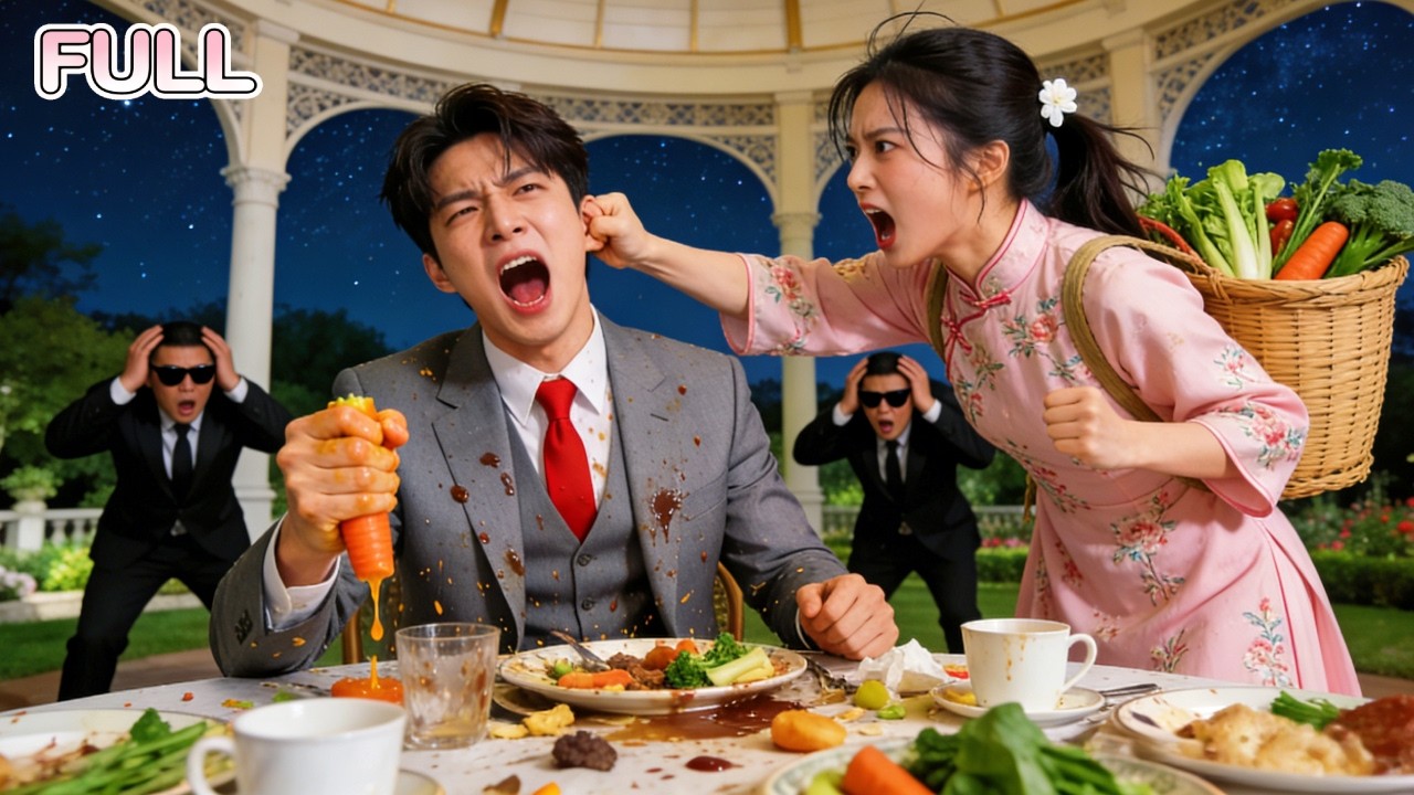 No One Dared Scold the Food-Wasting CEO… Until a Village Girl Grabbed His Ear! Unbelievable!