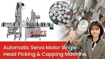 Solidpack - Automatic servo motor single head picking and capping machine