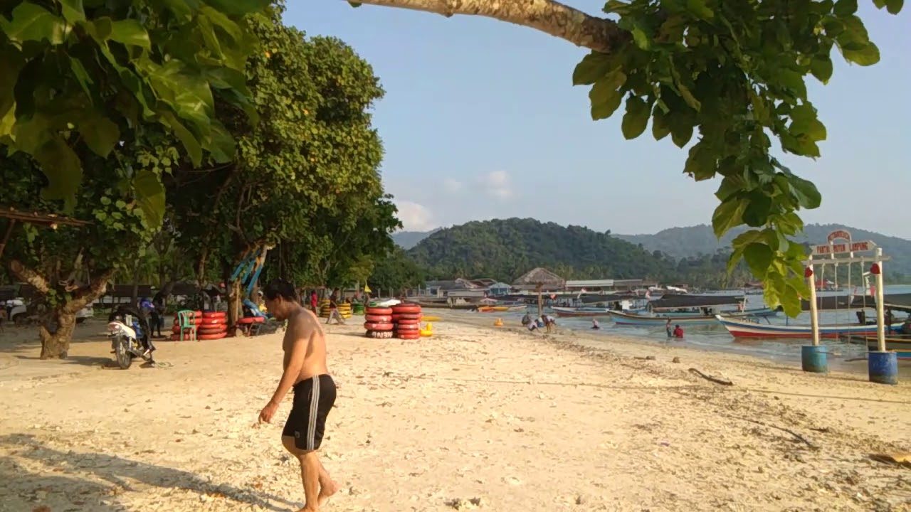 Pagi di  Pantai  mutun bandar  lampung  YouTube