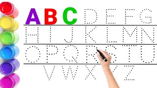 A to Z Alphabet Tracing with Dotted Lines | ABC Writing Practice for Kids ✏️