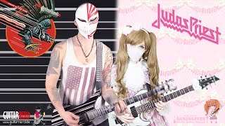 【Judas Priest】 - 「Riding On the Wind」 GUITAR COVER ♡ BabySaster & DeSade Kucharzak