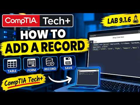 How to ADD A RECORD |Tech+| CompTIA | LAB 9.1.6