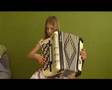 Vilma plays Beautiful Days by Pietro Deiro on accordion. Vals på dragspel. Fisarmonica.