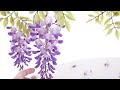 樹脂粘土で作る藤の花 DIY Clay Wisteria Flower クレイフラワー