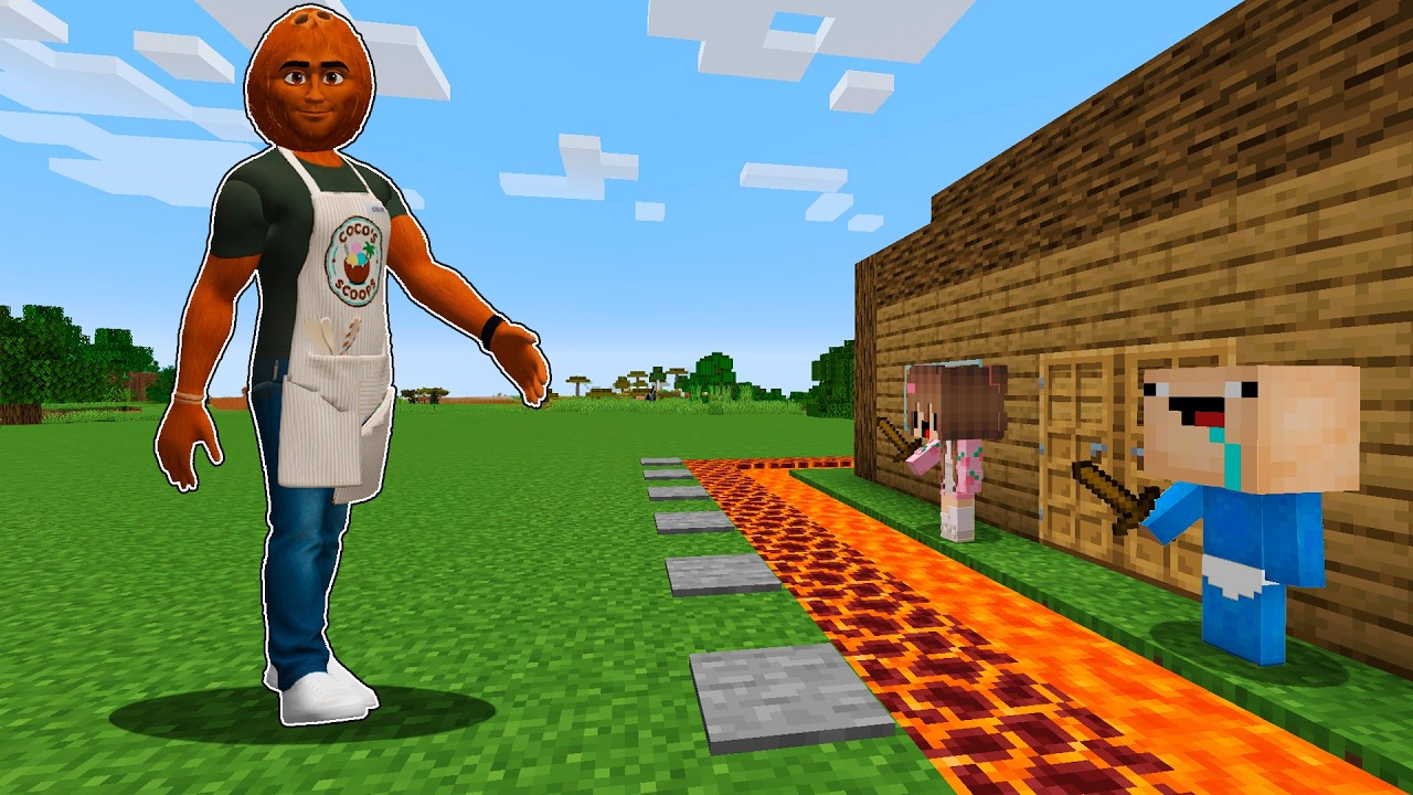COCARDO vs CASA SEGURA en MINECRAFT! 😱 BEBÉ NOOB en MINECRAFT