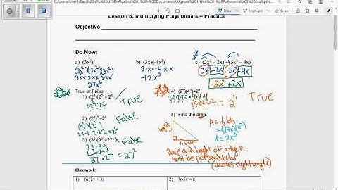 Algebra Unit 1: 08 more practice multiplying polynomials video