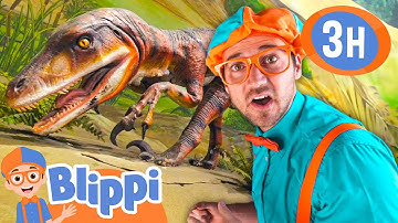 Blippi Learns About Different Dinosaurs | Blippi and Meekah Best Friend Adventures | Educational