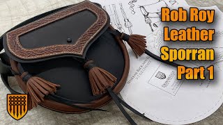 leather sporran snake knot