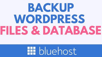 Hoe u een back-up maakt van WordPress-websitebestanden en -databases op Bluehost (stap-voor-staph...