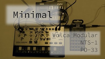 2021-11-07 minimal/industrial techno: KORG Volca Modular, NTS-1, and Pocket Operator PO-33