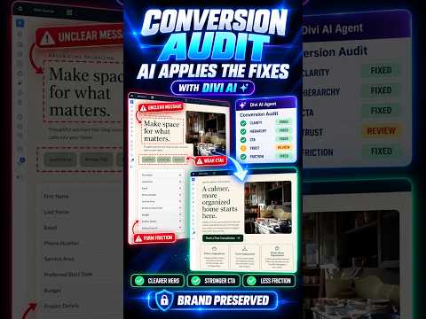 Run a Complete Website Conversion Audit With AI #Divi5 #CRO #Tips