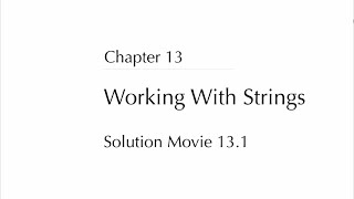 Learn to Code in Swift : Working With Strings (10 of 20)
