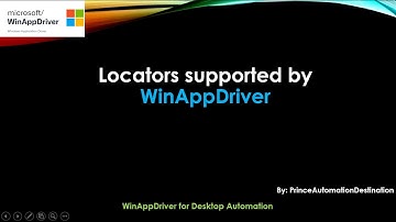 6. What are the different locators supported by Win App Driver? - WIN-APP- DRIVER