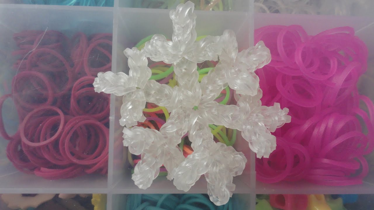 Stunning Snowflake Rainbow Loom Charms