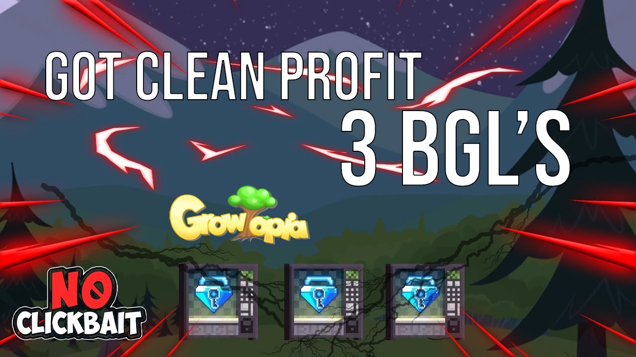 🔥🔥 CRAZY PROFIT !! I GOT CLEAN PROFIT 3BGL !! - GROWTOPIA || MRBRUNI