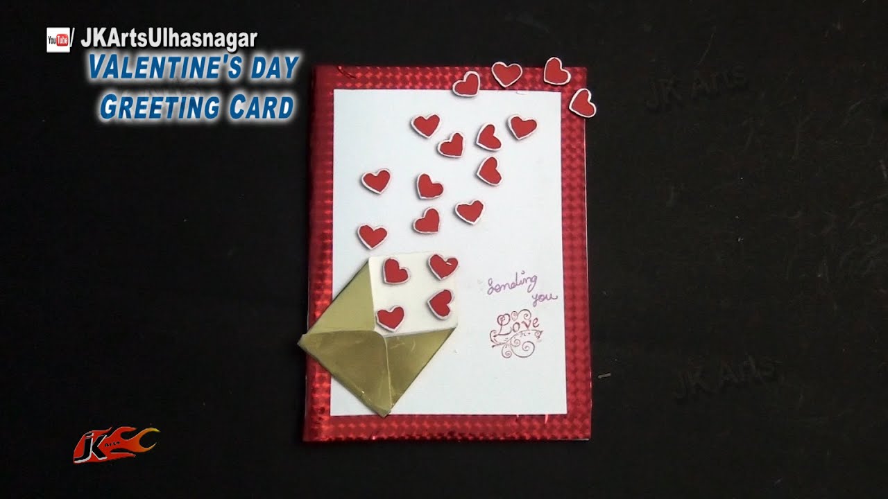 diy valentine's day heart greeting card how to make jk