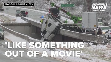 First responders recall heroic rescue of truck driver stuck in crash