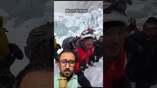 Traffic Jam on Khumbu Icefall 😳 Everest Climbers Stuck in Long Queue