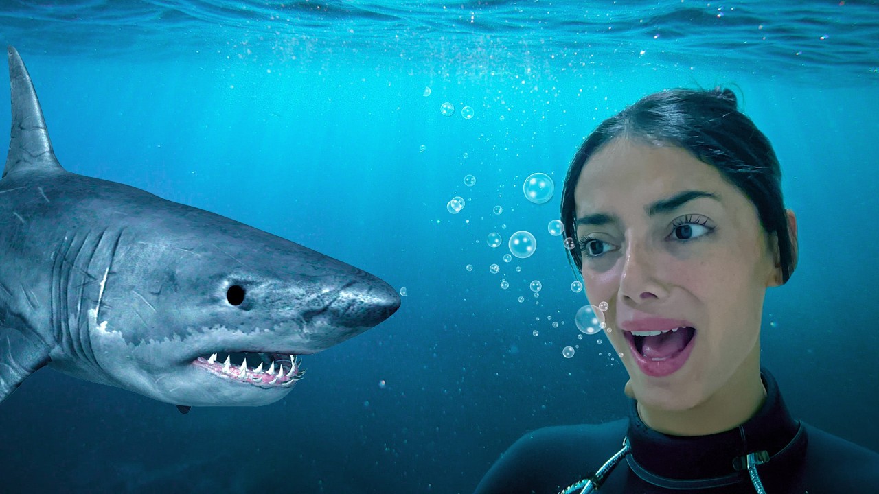 سبحت مع القرش 🦈💦🏊‍♂️