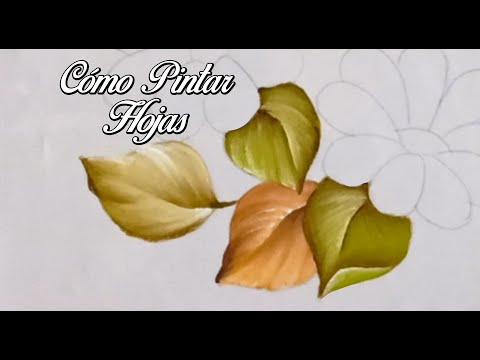 Cómo Pintar Hojas Sobre Tela en 2 Tonos Diferentes