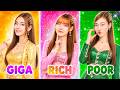 貧乏 vs 金持ち vs 超金持ちの女の子! 誰が一番強いのか?