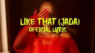 Ariana Grande - Like That (Jada) Unrealeased  Lyric Video Cover