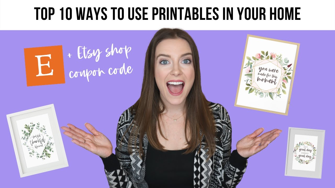 Wall Art Printables from Etsy TOP 10 Tips for Decorating with