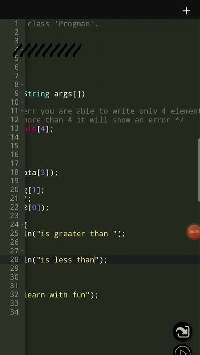 Java 🔥 array string if else statement in one shot 🔥 💯important - YouTube