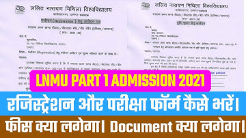 Lnmu Part 1 Registration & Exam Form Fill Up 2021 | Lnmu part 1 exam 2021 | lnmu ba bsc bcom ,admis