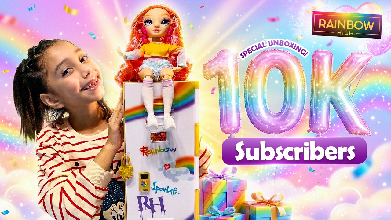 Rainbow High Dolls Unboxing with Haya 🌈💖 10K Subscriber Party!