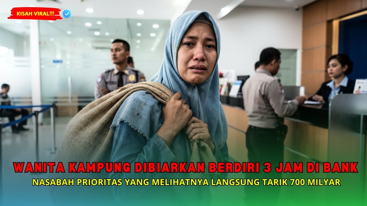 WANITA KAMPUNG DIPAKSA BERDIRI 3 JAM DI BANK, NASABAH PRIORITAS MELIHATNYA LANGSUNG TARIK 700 MILYAR