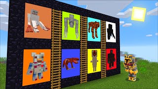 Minecraft DON'T ENTER THE WRONG SCP DOORS MOD / DANGEROUS MONSTERS INSIDE !! Minecraft Mods