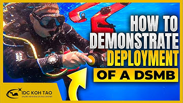 Scuba Diving: How to Demonstrate Deployment of a DSMB in Open Water | Dive Instructor on Koh Tao  🤿