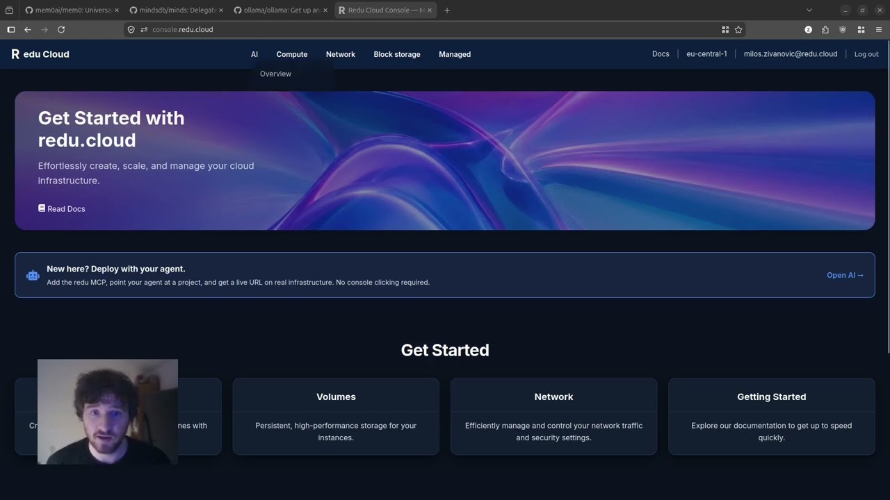 Deploy Mem0, MindsDB and Ollama with an AI agent