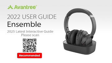 2022 Avantree Ensemble Wireless TV Headphones Setup Guide (Check 2025 Version for Latest Smart TVs)
