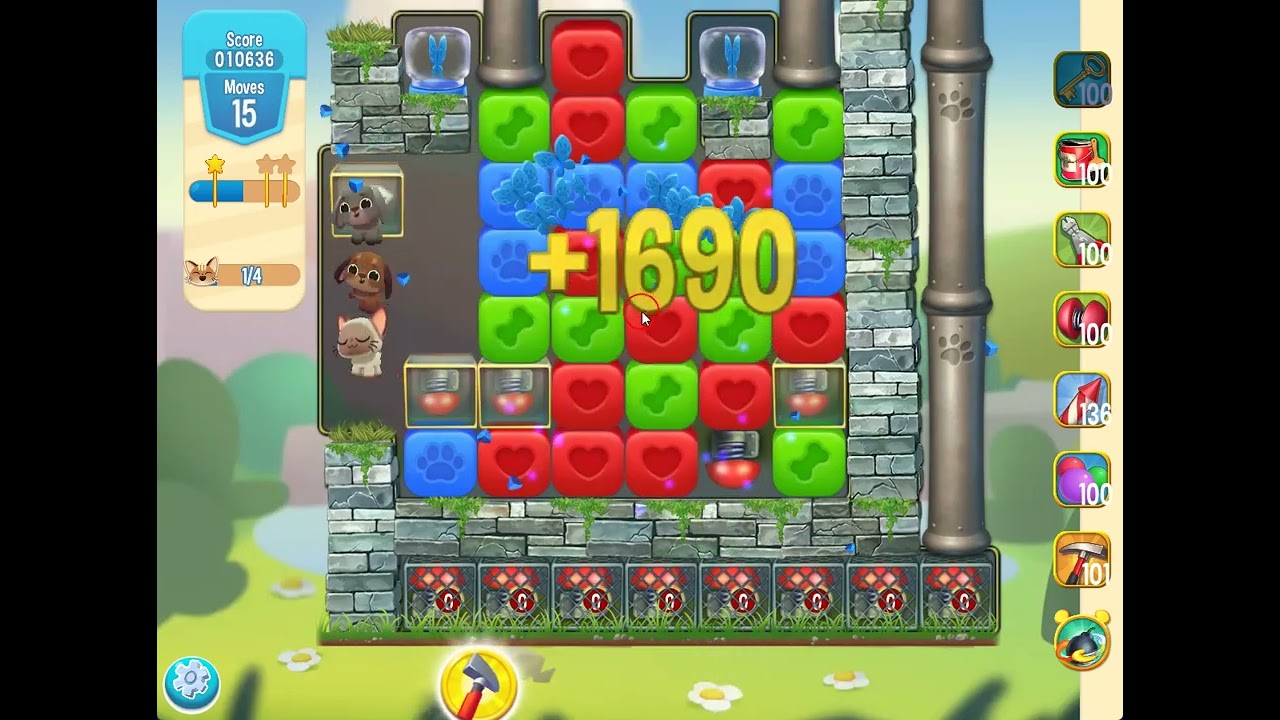 Pet Rescue Saga level 5284 no boosters | PuzzledCubes.site