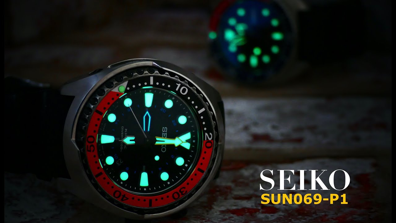 SEIKO TUNA SUN021-P1 HaPpY 7th Birthday - New Turtle SRP Bezel Insert -  fits nicely Cheers! - YouTube