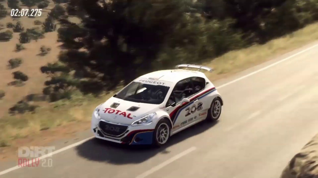 Dirt Rally 2.0 - Peugeot 208 R5 T16 - Subida por carretera - YouTube