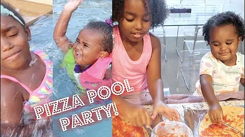 POOL AND DIY HOMEMADE PIZZA DAY WITH MY BABY COUSI...