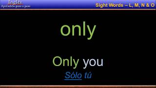 English Sight Words |Vocabulario L, M, N, O - Inglés | Inglés gratis | Learn English | free english