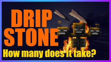 How many Dripstones does it take to kill a Wither Boss? (EXPLAINED) Minecraft Caves and Cliff Update