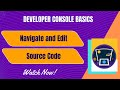 Salesforce trailhead  navigate and edit source code