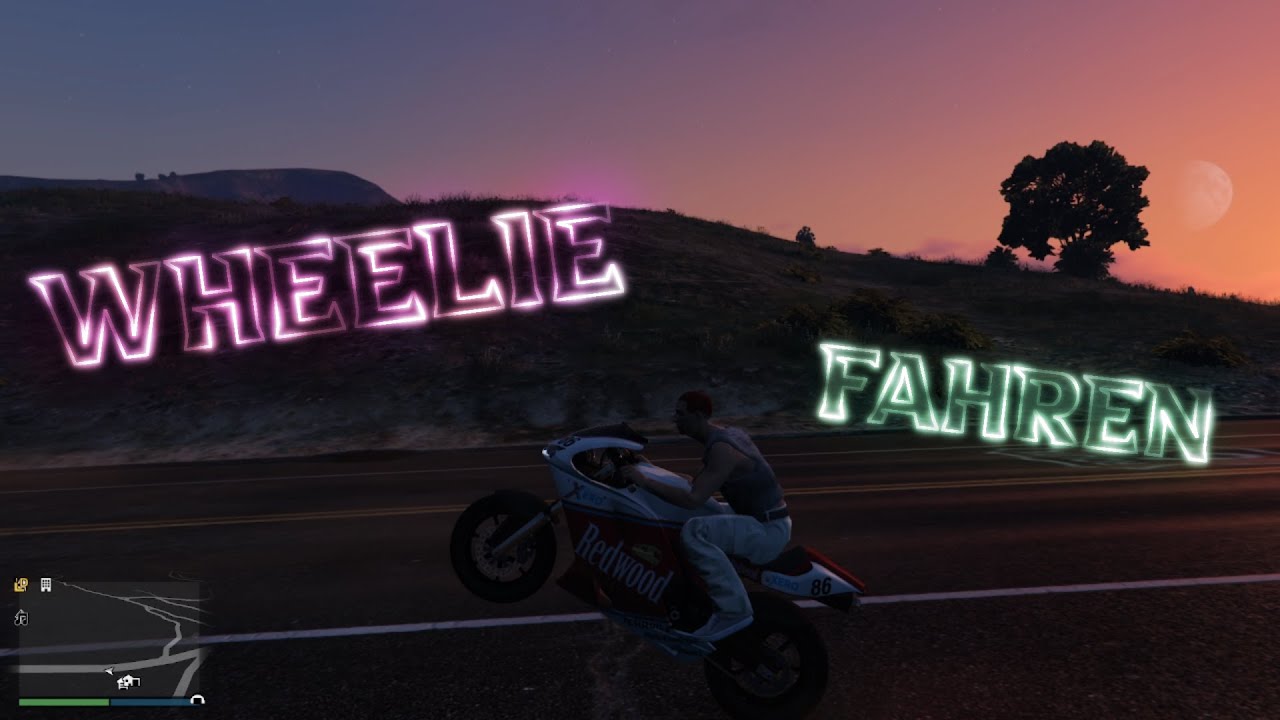 So FAHRT ihr SCHNELLER in GTA 5 mit dem MOTORRAD / Wheelie Tutorial (Pc