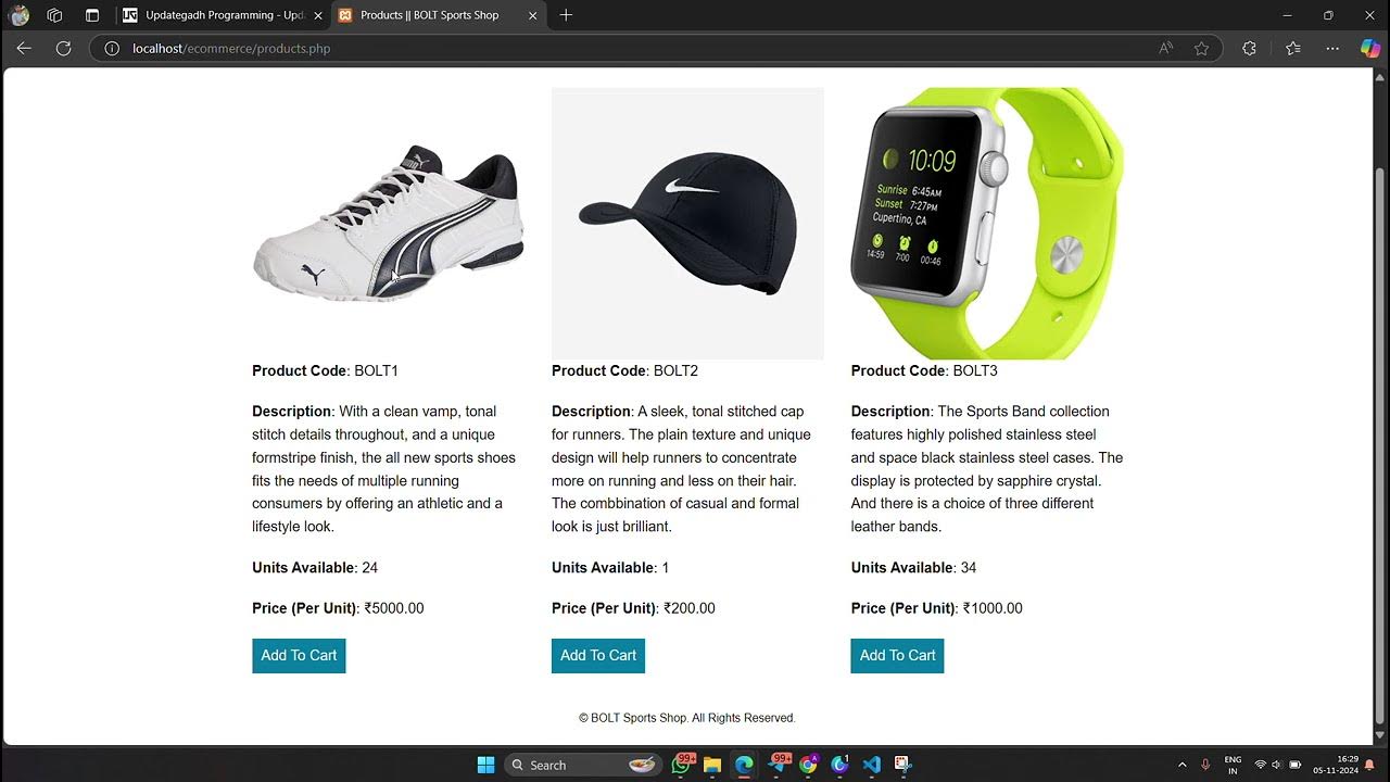 E-Commerce Website using PHP and MySQL || Project Demo || Shoe's mini ...