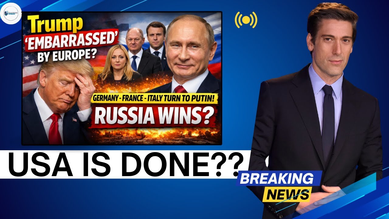 Trump 'EMBARRASSED' By Europe?  Germany, France & Italy TURN To Putin   Russia WINS?