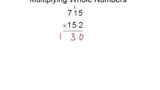 Multiplying Whole Numbers