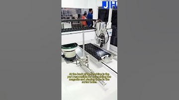 LED Module Screw & Magnet Assembly Machine Demo - JHIMS
